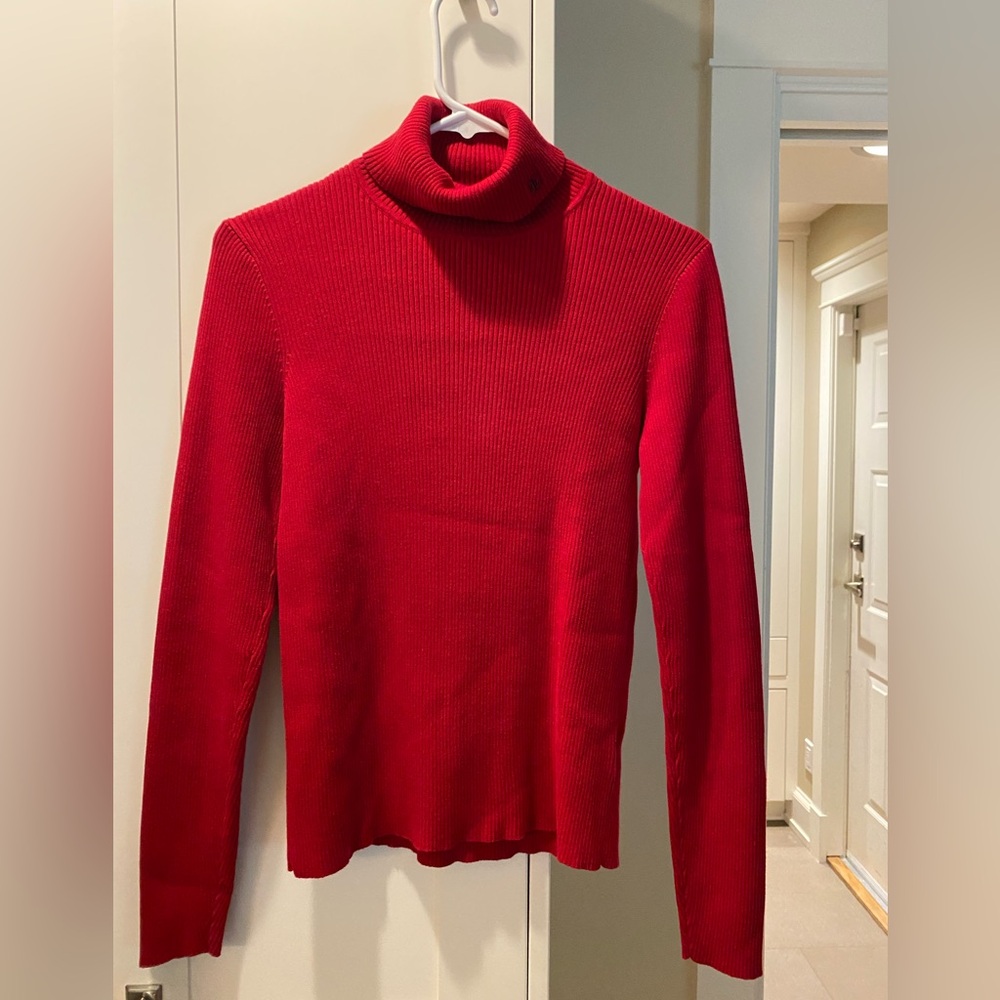 Polo by Ralph Lauren Bold Red Turtleneck Sweater